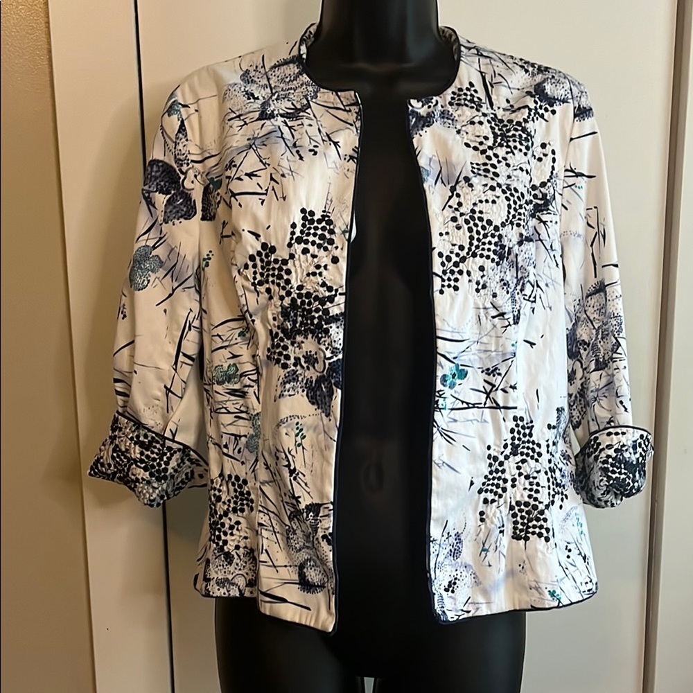 Coldwater Creek embroidered blazer